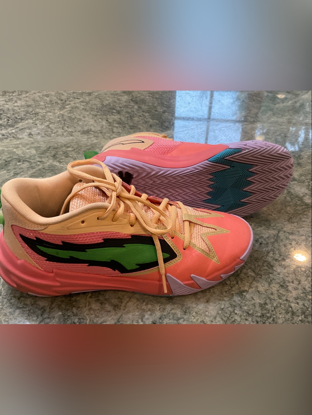 Puma Scoot Zeros Georgia Peach Basketball Sneakers